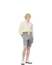 Thom Browne Grey Unconstructed Chino Shorts