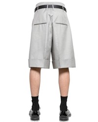 Jil Sander Techno Cotton Wool Gabardine Shorts