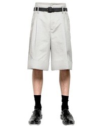 Jil Sander Techno Cotton Wool Gabardine Shorts
