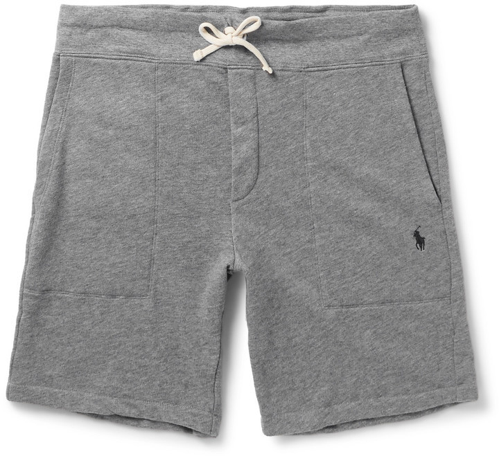 gray polo shorts