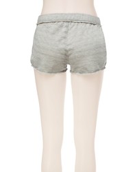 Max Studio French Terry Striped Shorts