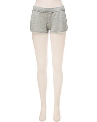 Max Studio French Terry Striped Shorts