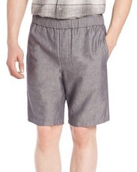 Vince Solid Linen Blend Shorts