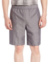 Vince Solid Linen Blend Shorts
