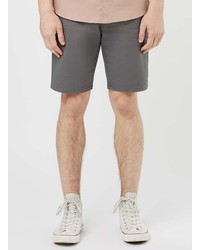 Topman Grey Slim Chino Shorts
