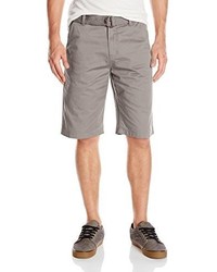 Wt02 Basic Chino Shorts With Matching Belt In Solid Colors