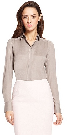 hugo boss women's silk blouse