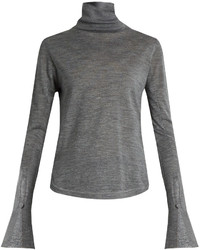 Chloé Chlo Wool Silk And Cashmere Blend Roll Neck Sweater