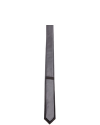 Givenchy Grey And Black Degrade Stripe Blade Tie