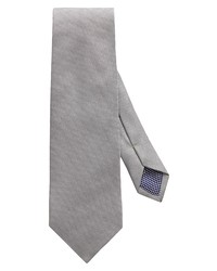 Eton Solid Silk Tie In Grey At Nordstrom