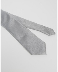 Asos Tie In Gray Silk