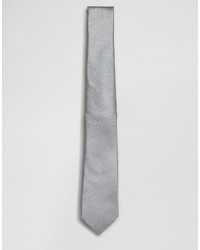 Asos Tie In Gray Silk