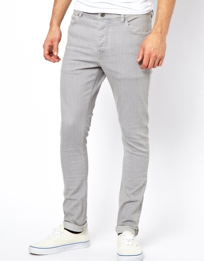 grey skinny pants
