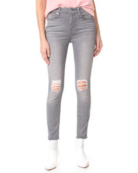 7 For All Mankind B Skinny Jeans With Knee Holes