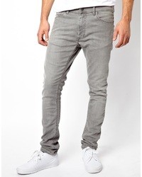 Diesel 55dsl Pyrons Jeans Skinny Fit Gray Wash
