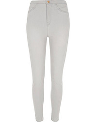 River Island Grey High Rise Molly Jeggings