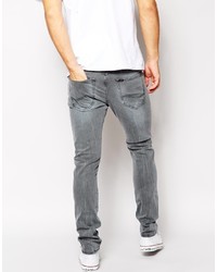 Lee Jeans Luke Skinny Fit Coated Worn Grayly Wash