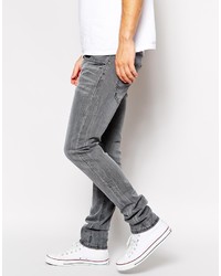 Lee Jeans Luke Skinny Fit Coated Worn Grayly Wash