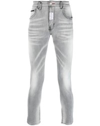 Philipp Plein Logo Patch Low Rise Skinny Jeans