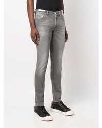 Pt01 Low Rise Stonewashed Skinny Jeans