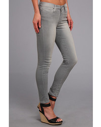 Calvin Klein Jeans Mid Rise Ankle Skinny In Soft Grey