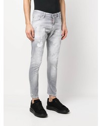 DSQUARED2 Mid Rise Distressed Skinny Jeans