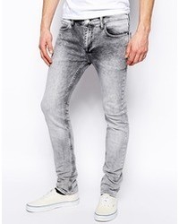 Religion Noize Skinny Jeans In Ice Gray