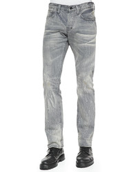 PRPS Selvedge Faded Wash Slim Fit Jeans Gray