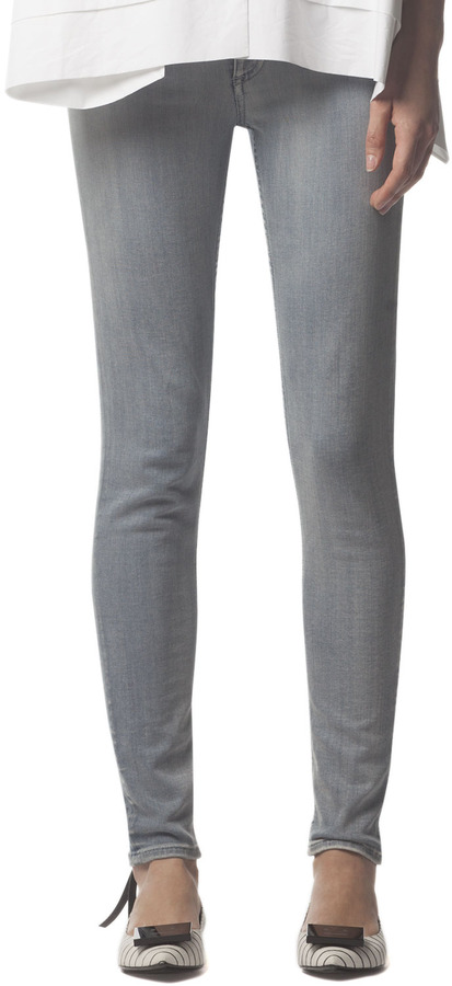 importere Incubus Anzai Acne Studios Skinny Jeans With Back Ankle Zip Gray, $300 | Neiman Marcus |  Lookastic