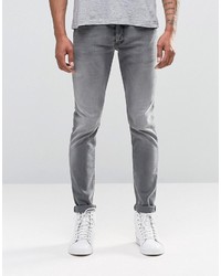 Diesel Sleenker Skinny Jeans 674t Light Gray