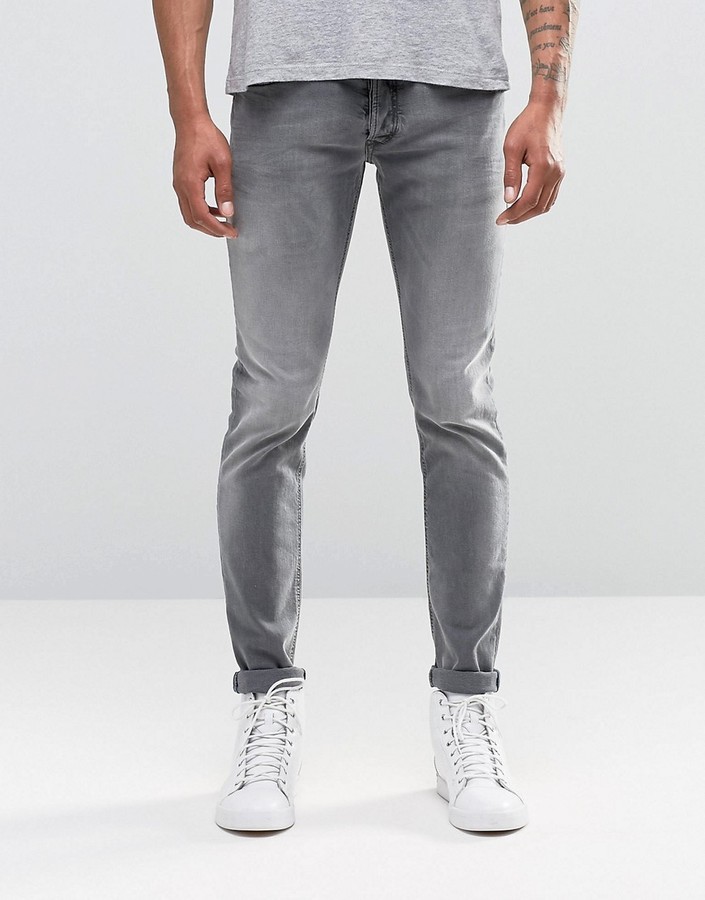 diesel sleenker jeans grey