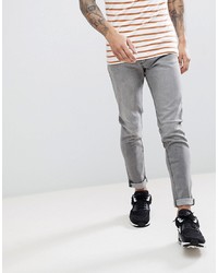 LDN DNM Stretch Skinny Jeans Mid Grey Wash
