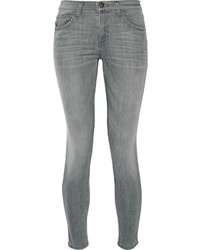 Current/Elliott The High Waist Stiletto Skinny Jeans Gray