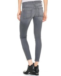 7 For All Mankind The Skinny Jeans With Ankle Zips