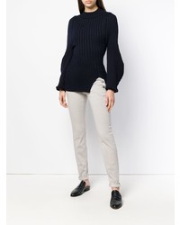 Luisa Cerano Button Detail Slim Fit Trousers