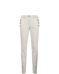 Luisa Cerano Button Detail Slim Fit Trousers