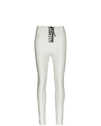 Unravel Project High Waisted Lace Up Skinny Trousers
