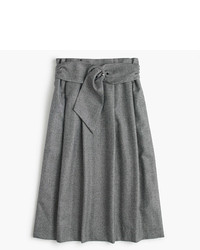 J.Crew Collection Paper Bag Waist Skirt In English Flannel