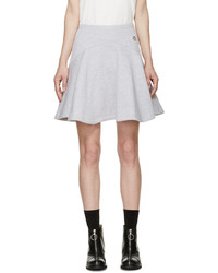 Kenzo Grey Brushed Cotton Miniskirt
