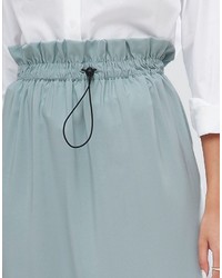 Asos Midi Skirt With Drawstring Toggle