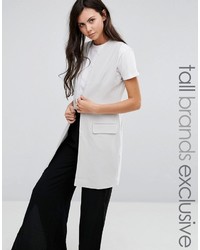 Adpt Tall Adpt Tall Sleeveless Tailored Jacket With One Button Detail