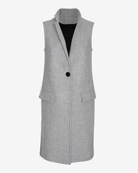 Exclusive for Intermix For Intermix Tailored Long Vest Grey