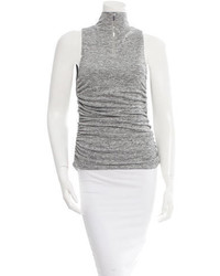 Elizabeth and James Sleeveless Ruched Top