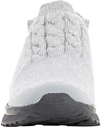 Maison Margiela Cable Knit Slip On Sneakers Grey