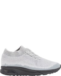 Maison Margiela Cable Knit Slip On Sneakers Grey