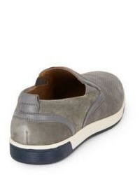 Cole Haan Quincy Perforated Suede Slip On Sneakers