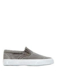 Sperry Striper Cotton Washed Slip On Sneakers