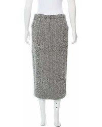Sacai Wool Herringbone Skirt