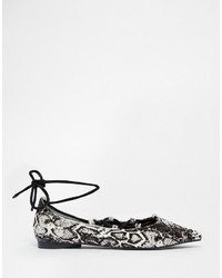 Senso Gia Snake Pony Multi Strap Flat Shoes