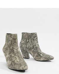 ASOS DESIGN Reminisce Chelsea Ankle Boots In Snake Print